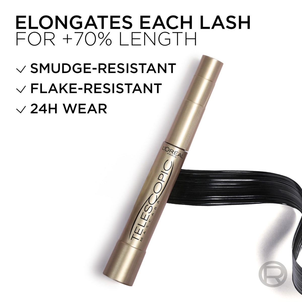 L'Oréal Paris Black Mascara, Telescopic Original Mascara in shade Black