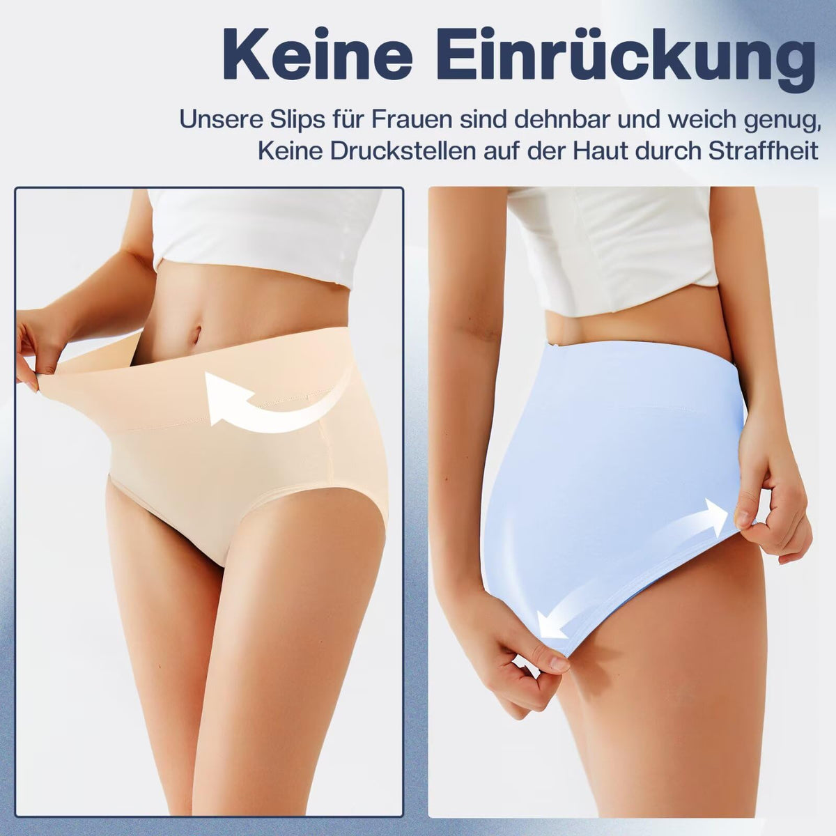 Underwear Women High Waisted Knickers for Women 5 Pack Full Briefs
