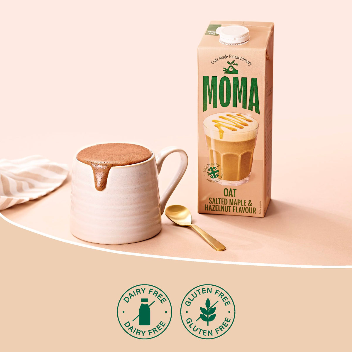 MOMA Pistachio Oat Drink • 1L • No Added Sugar • Vegan, Nut Free & GF