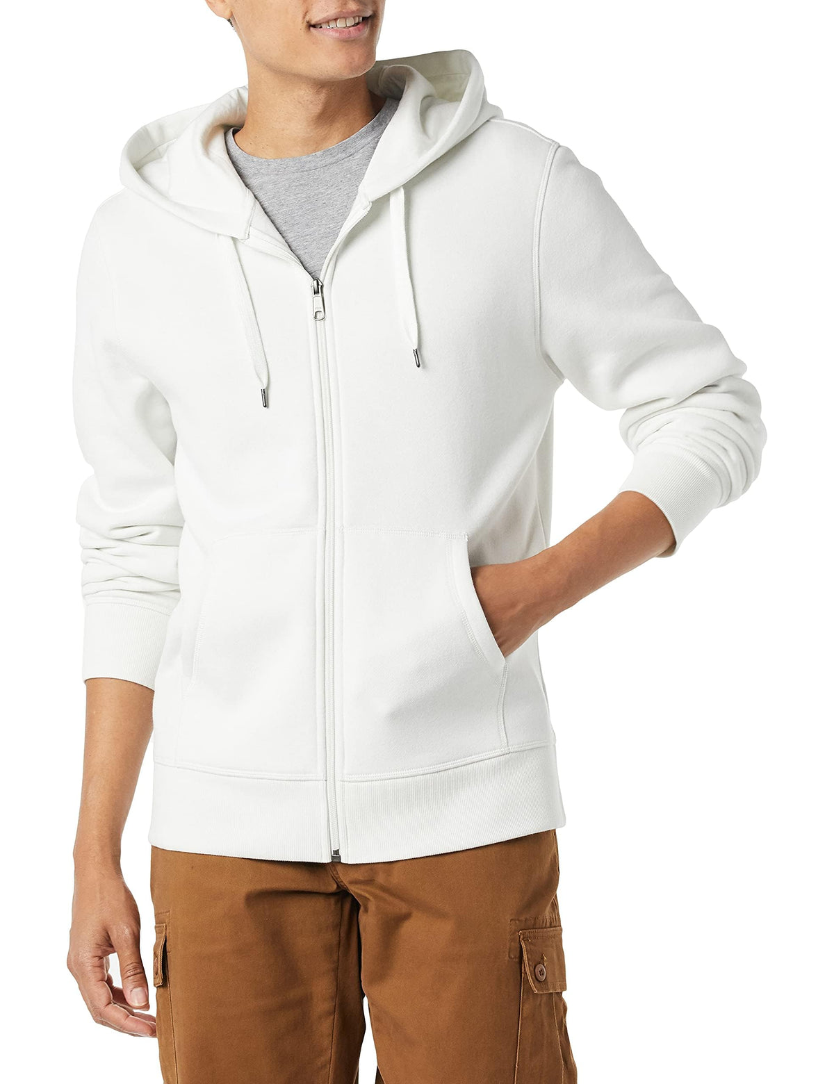 Amazon Essentials Men's Full-Zip Fleece Hoodie Sweatshirt (Available in Big & Tall)