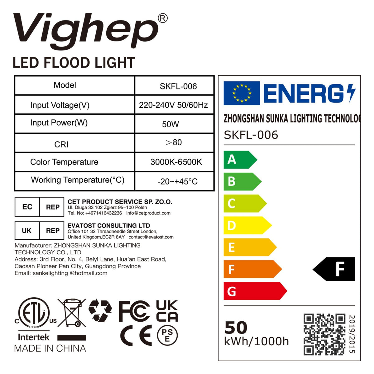 vighep Security Lights Outdoor Motion Sensor, 100W Led Pir Floodlight with Remote Control, 6500K Cold White IP66 Waterproof Outside Wall Light Mains Powered for Garage Backyard Garden Doorway