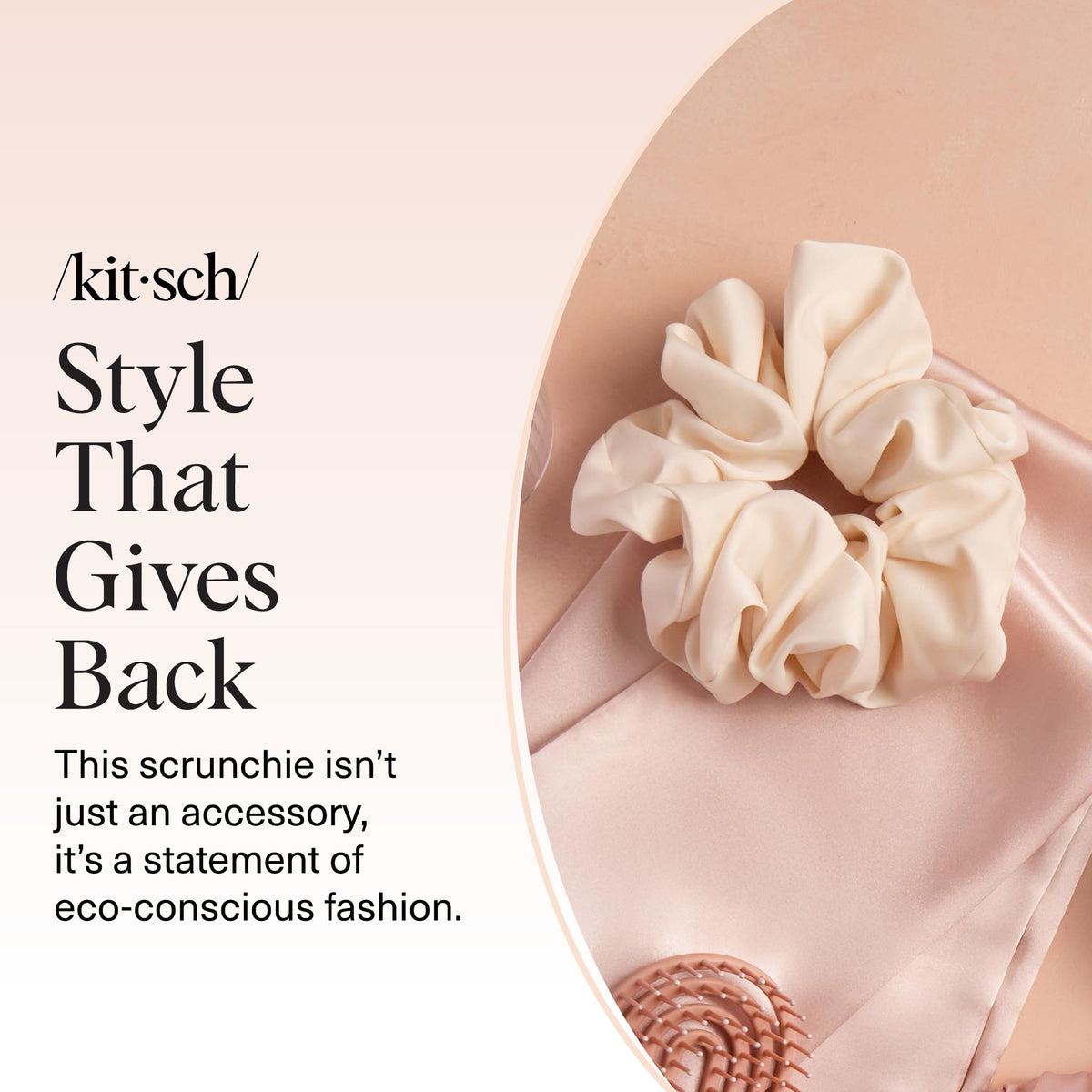 Kitsch Satin Scrunchies for Women 3pcs - Garden Bouquet