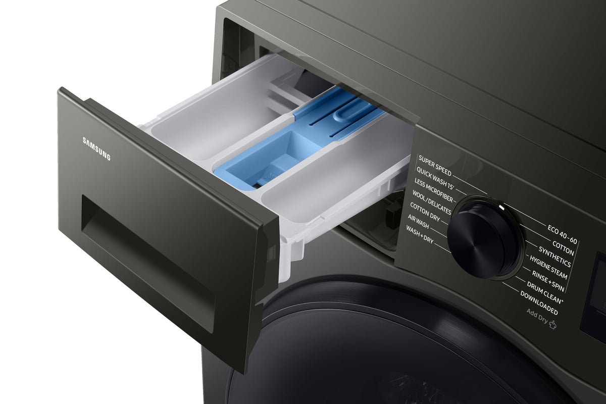 Samsung Series 7 Washer Dryer, AI Energy Wi-Fi enabled, 11/6kg 1400rpm, Black, WD11DB7B85GBU1