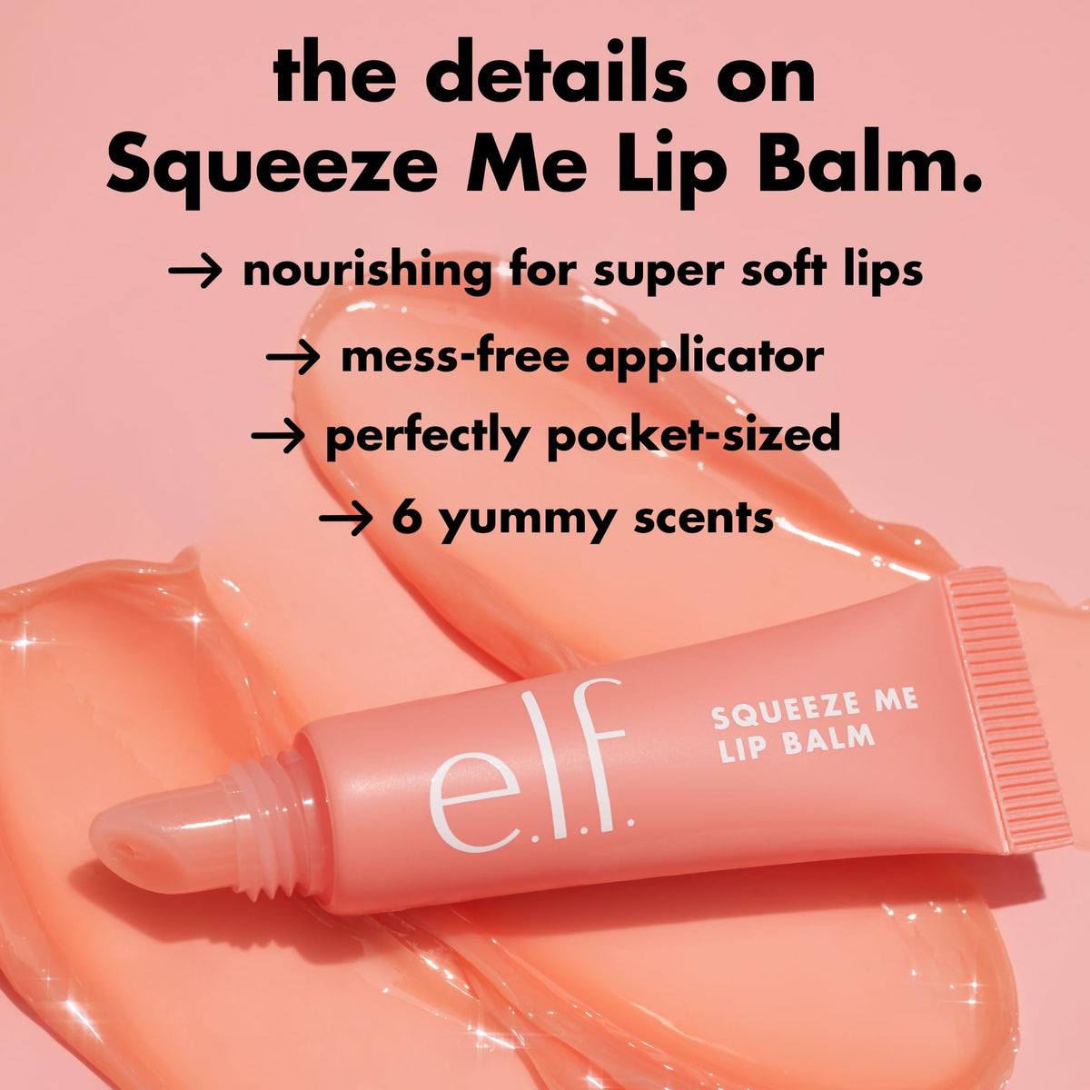 e.l.f. Squeeze Me Lip Balm Duo, Moisturizing Lip Balm for a Sheer Tint of Colour, Infused with Hyaluronic Acid, Vegan & Cruelty-Free, CHERRY/BUBBLEGUM