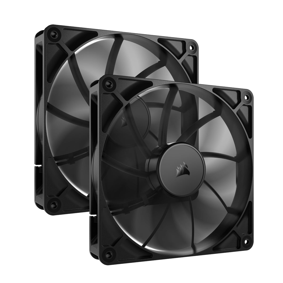 CORSAIR RS120 ARGB 120mm PWM Fans – Daisy-Chain Connection – Low-Noise – Magnetic Dome Bearing – Triple Pack – White