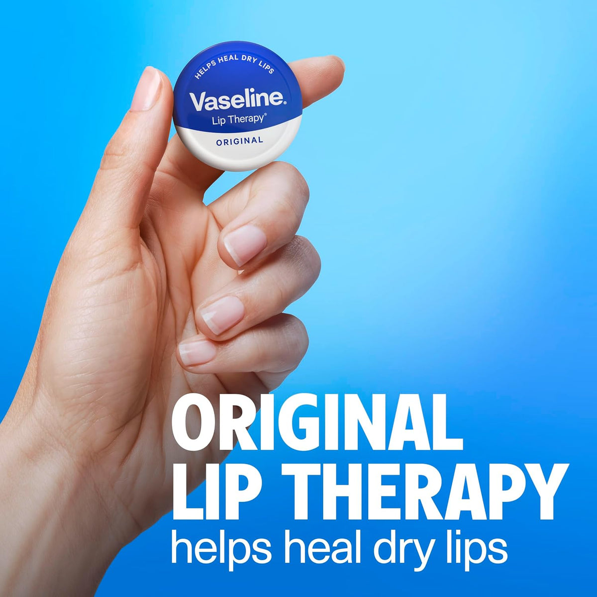 Vaseline Lip Therapy Original Tin, 20 g (Pack of 1)