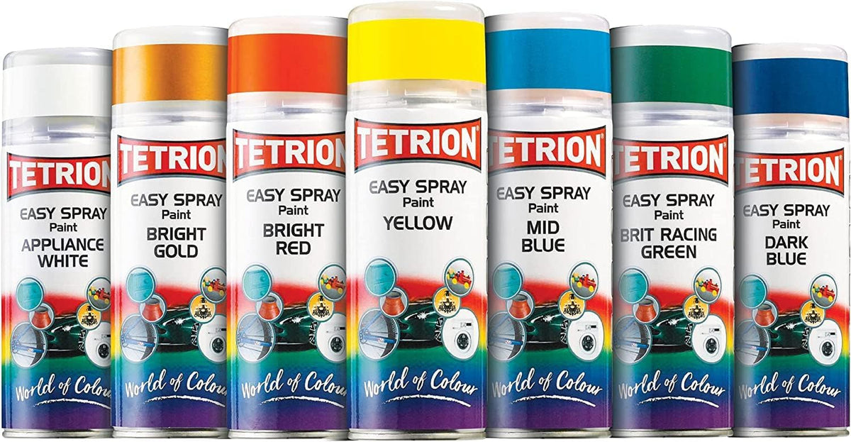 Tetrion Clear Lacquer Spray 400ml - All Purpose Protective Topcoat for Interior & Exterior Uses, Temperature Resistant