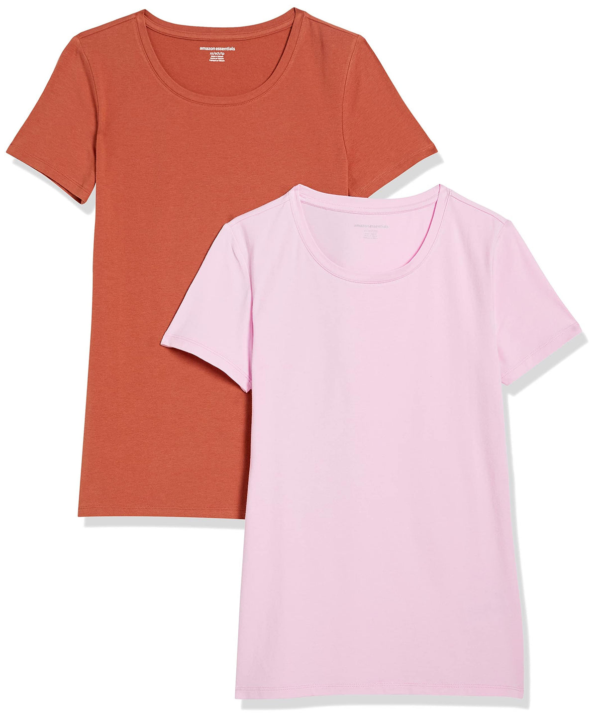 Amazon Essentials Women's Regular-Fit Short-Sleeve Crewneck T-Shirt, Multipacks