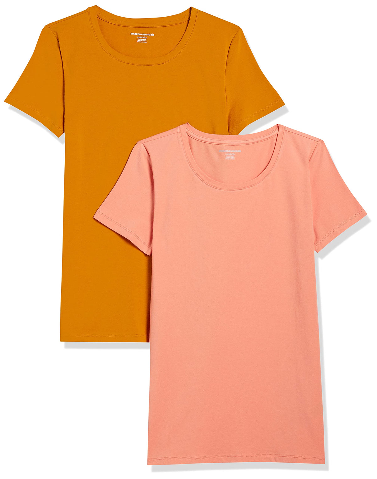 Amazon Essentials Women's Regular-Fit Short-Sleeve Crewneck T-Shirt, Multipacks