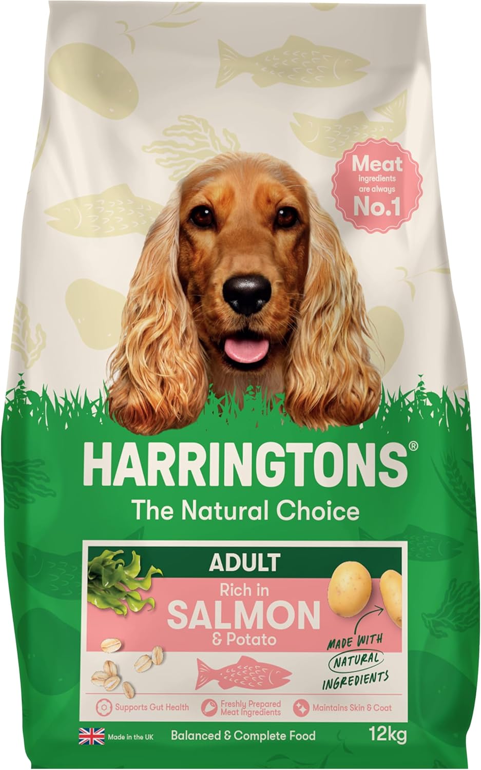 Harringtons Complete Dry Adult Dog Food Salmon & Potato 12kg