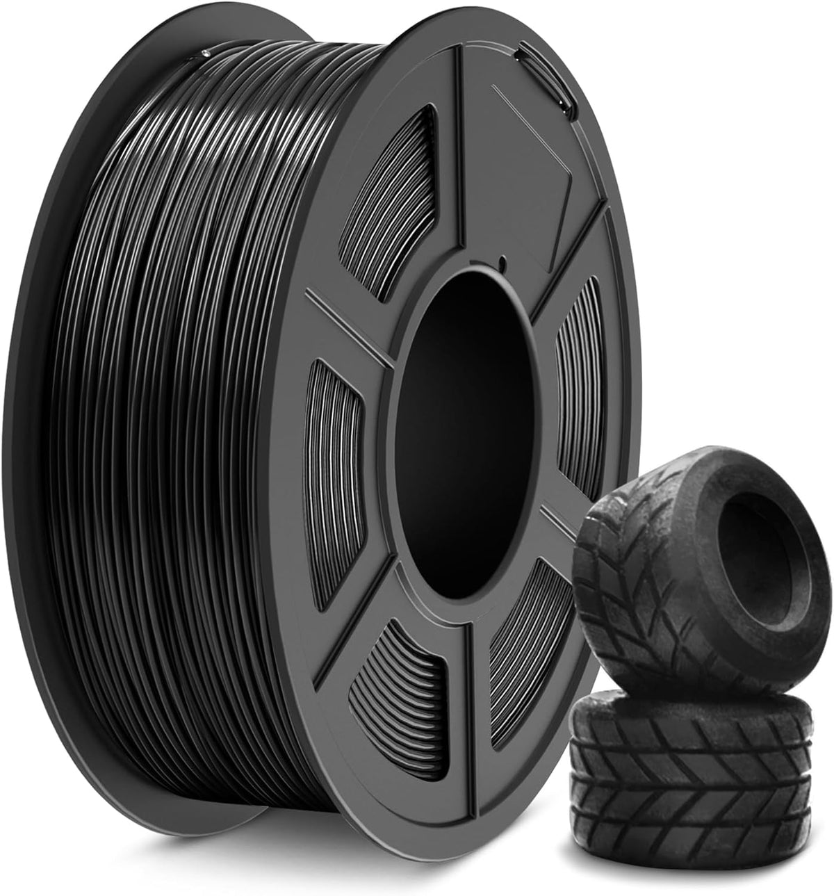 SUNLU TPU Filament TPU 95A 1.75mm Black, Flexible 3D Printer Filament