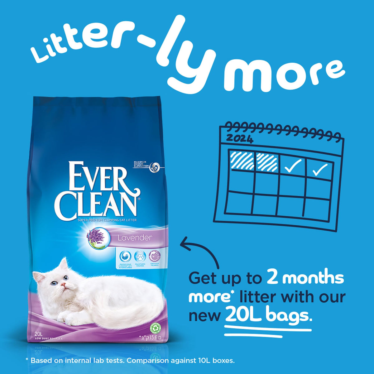 Ever Clean Clumping Cat Litter, Multiple Cat, Scented for long-lasting freshness, Unbeatable Clumping Strength, 10L
