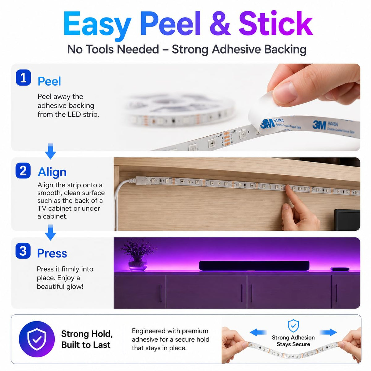 20M RGB LED Strip Lights for Bedroom, Music Sync Colour Changing LED Tape with Bluetooth App & Remote, 16M Colours, Dimmable, Timing Mode, Self-Adhesive for Home Party Kitchen Christmas Decor