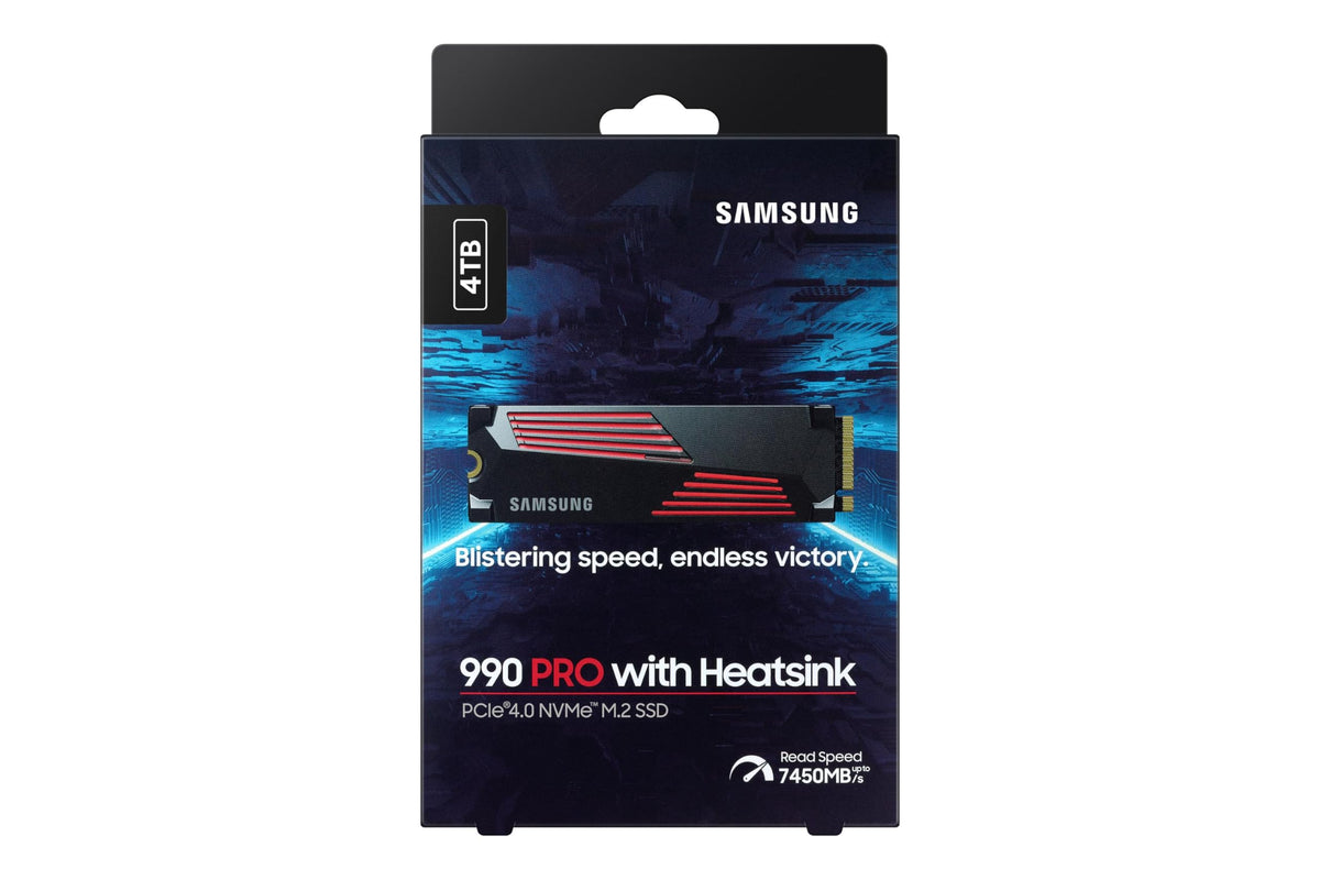 Samsung 990 PRO 1TB PCIe 4.0 (up to 7450 MB/s) NVMe M.2 (2280) Internal Solid State Drive (SSD) (MZ-V9P1T0BW)