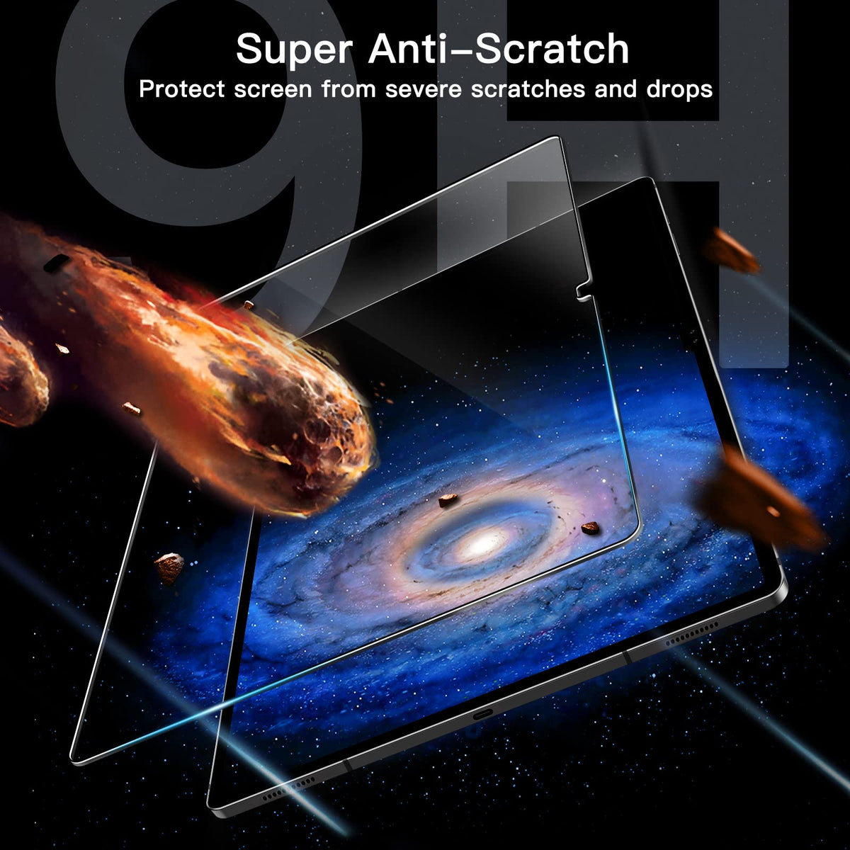 JETech Screen Protector for Galaxy Tab S10 Lite/S10 FE/S9 FE/S9, 2-Pack