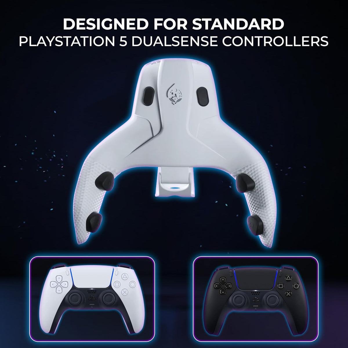 Collective Minds Strike Pack Horizon Vista for PS5 DualSense & PC | 4 Back Buttons | App-Controlled MOD Pack, Gamepacks & Macros | Wired USB Adapter for Lag-Free Gaming (No Controller)