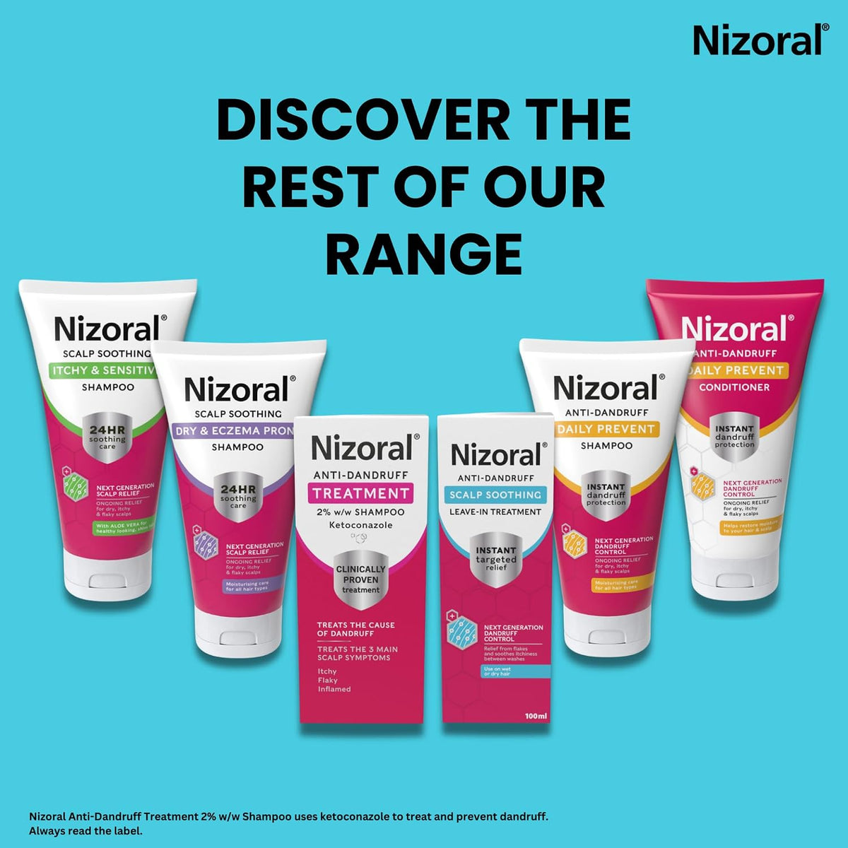 Nizoral Scalp Soothing Leave-In Treatment for Dry Itchy Scalp, 100ml