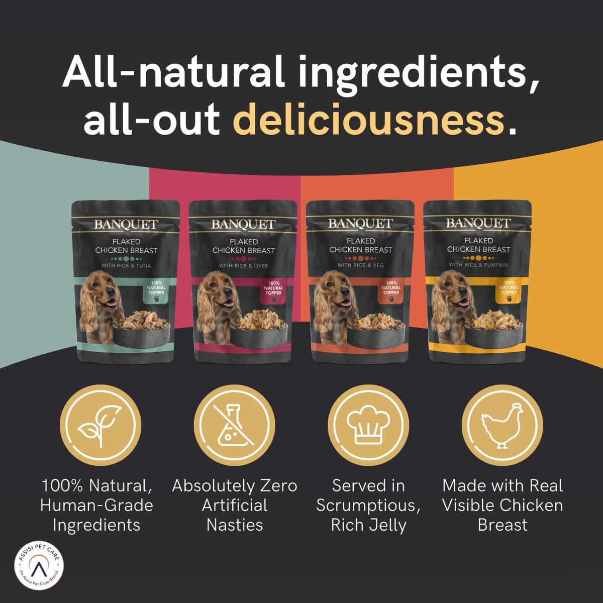 HiLife Banquet Adult Wet Dog Food, Mixed Multipacks Classic Collection & Supreme Selection, Made with 100% Natural Ingredients (36 Pouches x 100g)