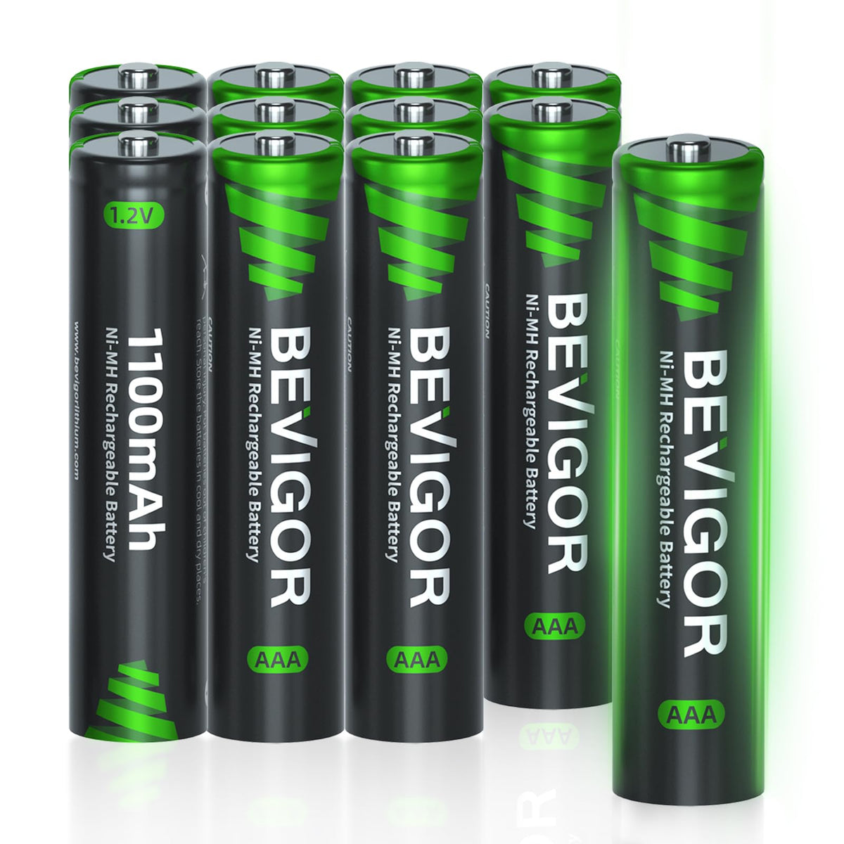 BEVIGOR AA Rechargeable Batteries 8 Pack, 1500 Cycles 2800mAh 1.2V High Capacity AA Ni-MH Rechargeable Batteries, Precharged