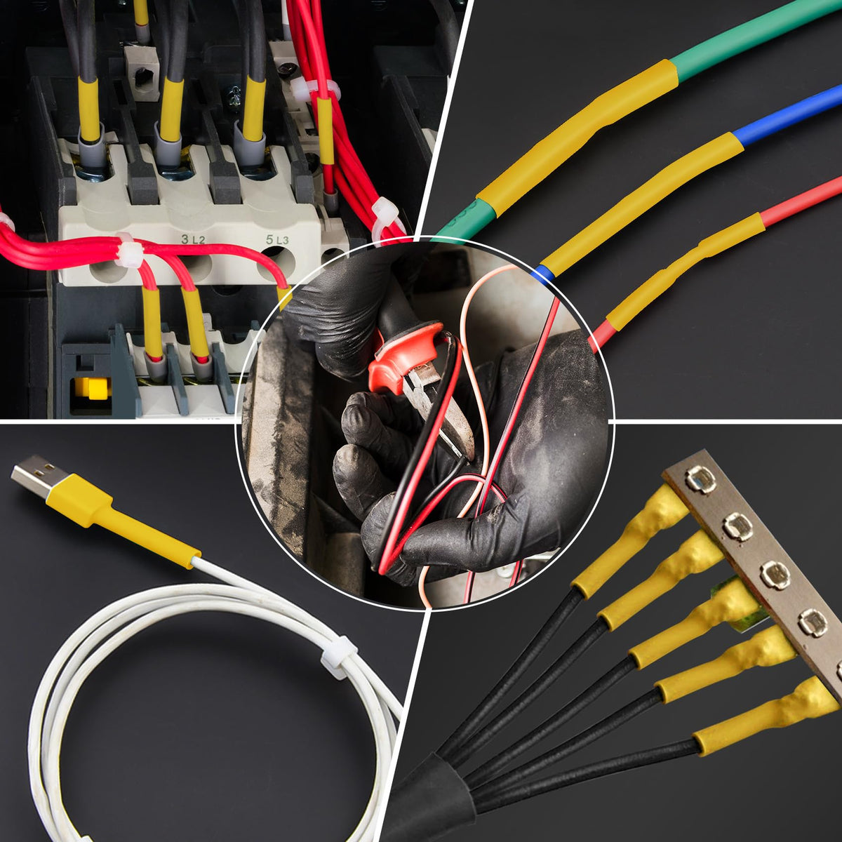 ASHINER Clear Heat Shrink Tubing Kit - 580Pcs EVA Material in 11 Sizes - Ideal for Electrical Insulation, Repairs, and Wire Connectors with User-Friendly Design and Storage Case