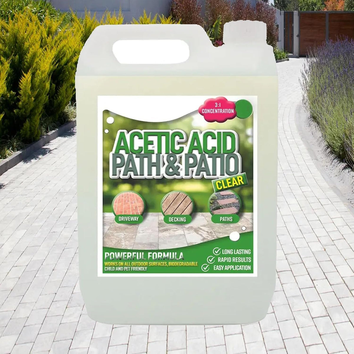 5 Litre Super Strength Acetic Acid Concentrated Vinegar Horticulture Patio