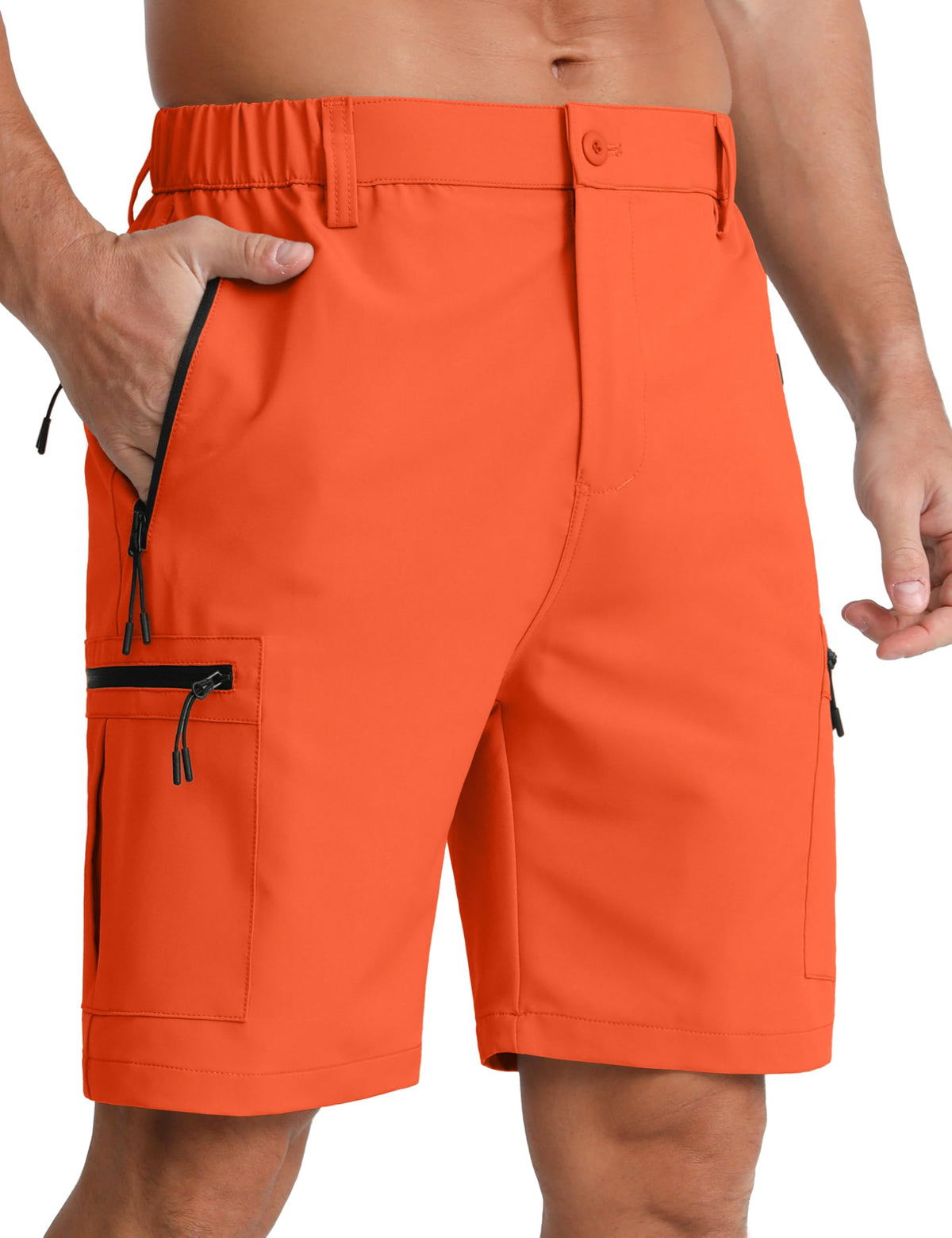 APTRO Mens Cargo Hiking Shorts Outdoor Lightweight Golf Casual Shorts for Men with 5 Zipper Pockets