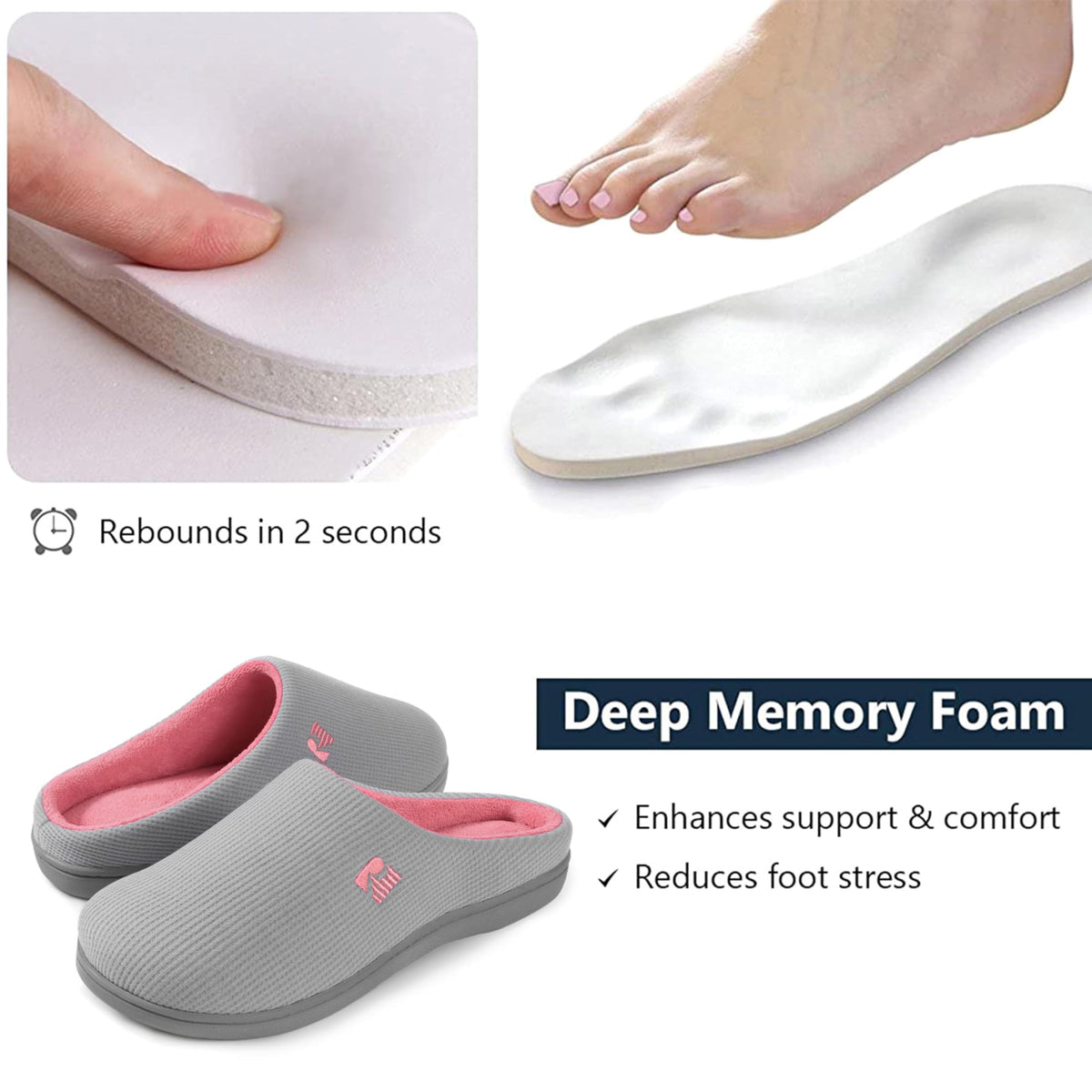 RockDove Women's Original Two-Tone Memory Foam Slipper