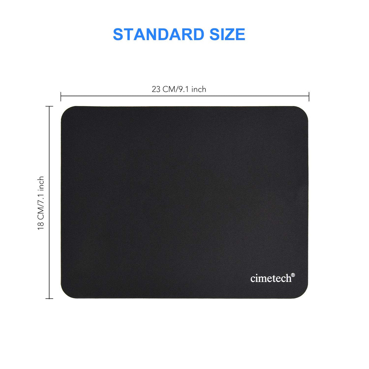cimetech Gaming Mouse Pad 800 * 300 * 3 MM, Extended Large Mouse Mat Computer Keyboard Desk Pad with Anti-Slip Rubber Base Comfortable Waterproof Soft Cloth, Improved Precision and Speed - Black