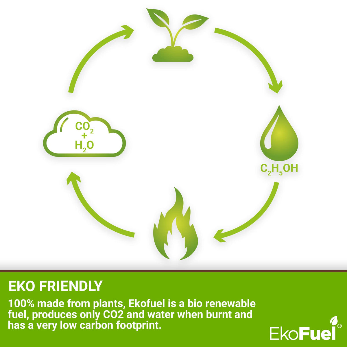 EKOFUEL (12 x 1 Litre) Premium Bioethanol Fuel – Liquid Fuel for Fires Pits, Fireplace | High Purity Clean Burning Bio | Indoor & Outdoor Ethanol Fuel