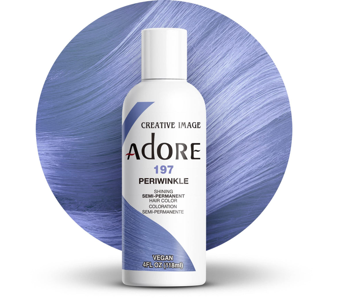 Adore Shining Semi Permanent Hair Colour 121 Jet Black – Vibrant Black Hair Dye, Vegan & Cruelty-Free, Ammonia, Peroxide & Alcohol Free