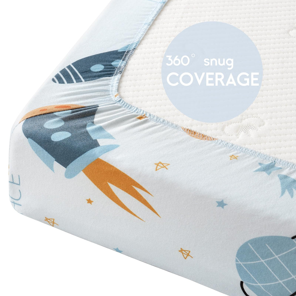 Yoofoss Moses Basket Sheets 41 x 84 cm, Fitted Soft & Breathable Microfiber Pram Sheet for Newborn Baby Boy and Girl, Crib Bassinet Mattress Protector Snuzpod Bedside 2 Pack