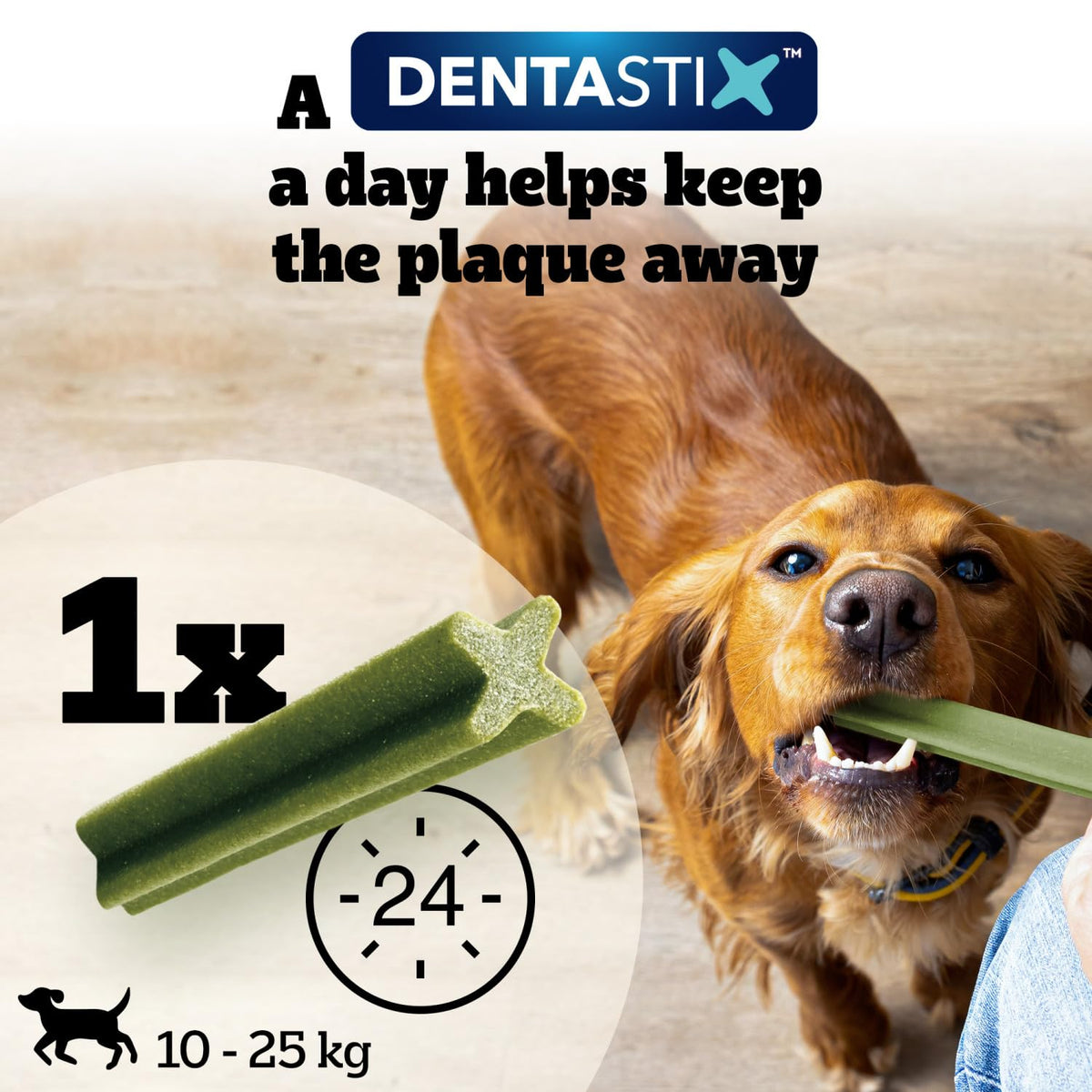Pedigree DENTASTIX Daily Dental Sticks for Medium Dogs, 112 Sticks with Chicken and Beef
