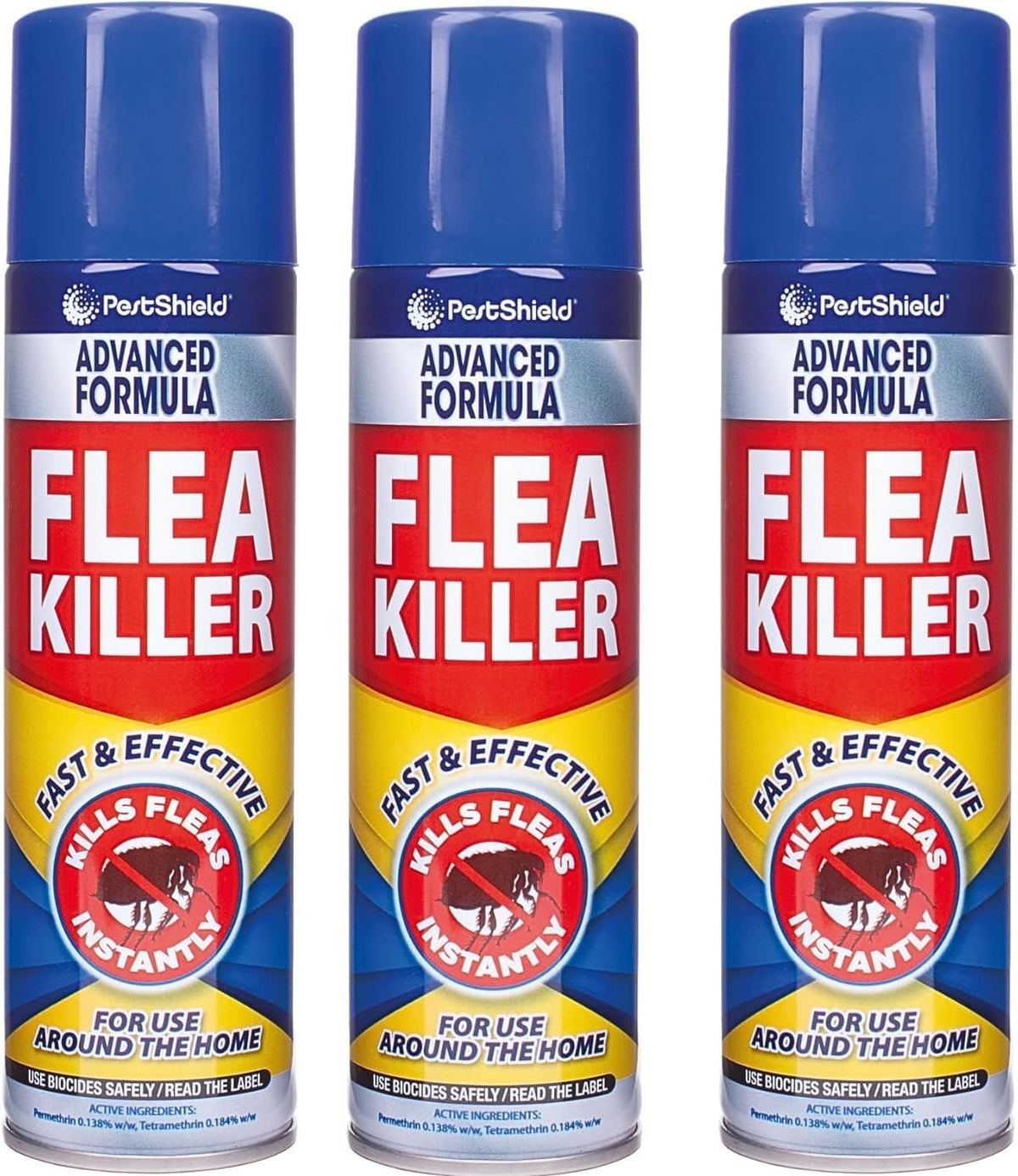 Flea Spray Flea & Larvae killer 200 ml cans (3 X cans)