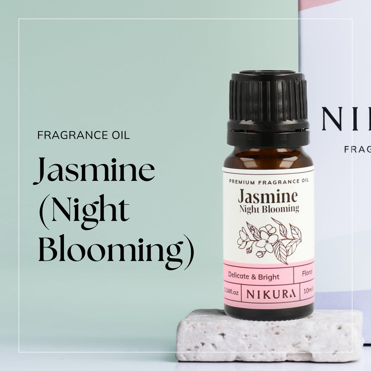 Nikura - Fresh Linen (Floral) Fragrance Oil - 10ml | Perfect for Diffuser for Home, Soap Making, Candle Making, Wax Melts | Bath Bombs, Pot Pourri Refresher Oil, Perfume Scents, Burner Oil | UK Made