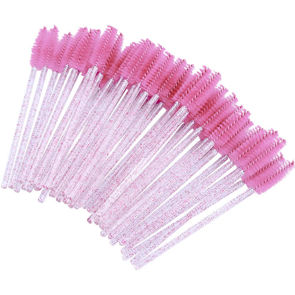 G2PLUS 100 PCS Black Disposable Eyelash Brushes Spoolies: