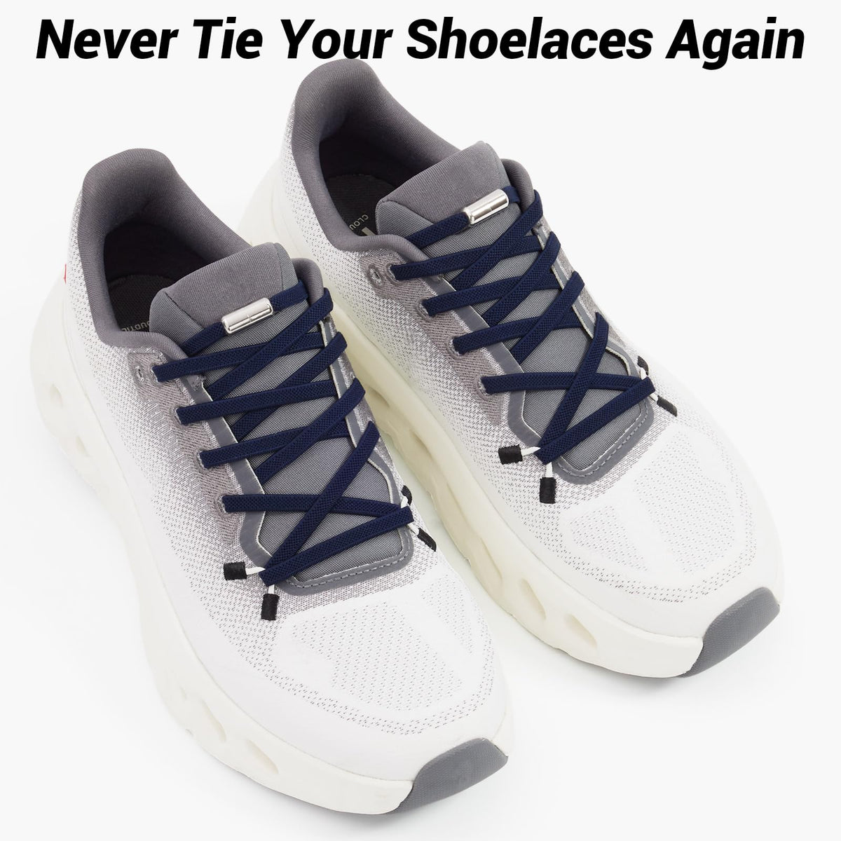 Handshop 2 Pairs Elastic Laces, No Tie Shoelaces for Trainers