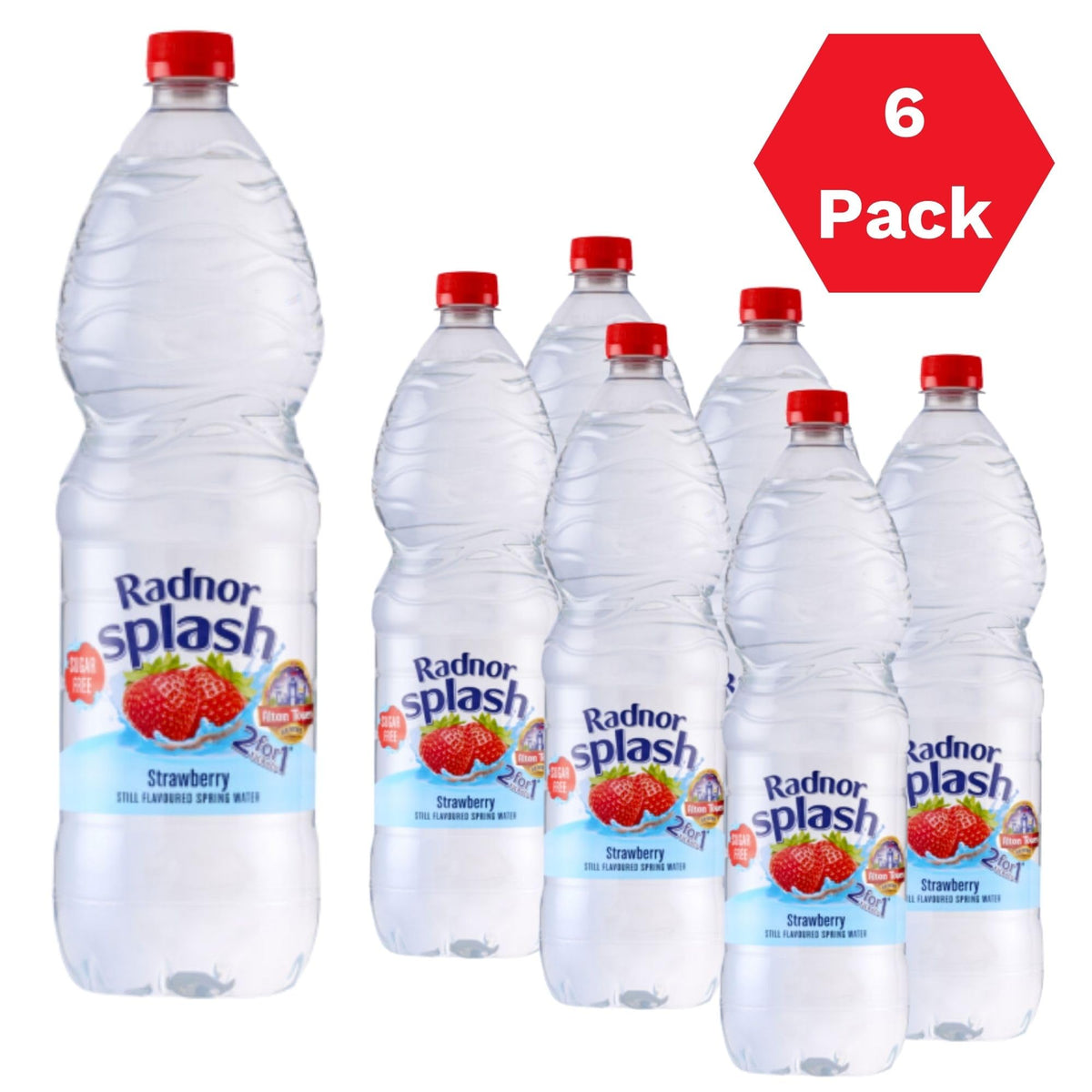 Radnor Splash Flavoured Water Sugar Free 500ml - Pack of 24 (Strawberry)