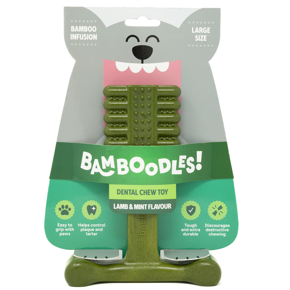 Bamboodles T-Bone Dog Chew Toy – Small | Chicken Flavour | Long Lasting Chew toy for Small Dogs | Durable Chew Toy to Satisfy Chewing Instincts