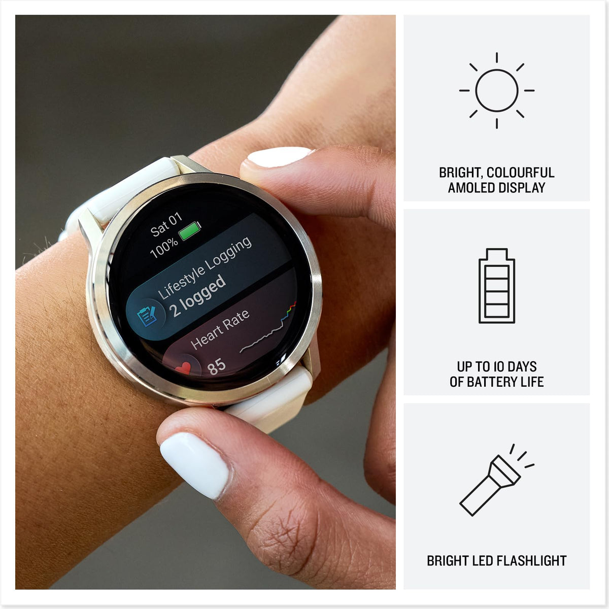 Garmin Venu 4, 45mm GPS smartwatch, Black