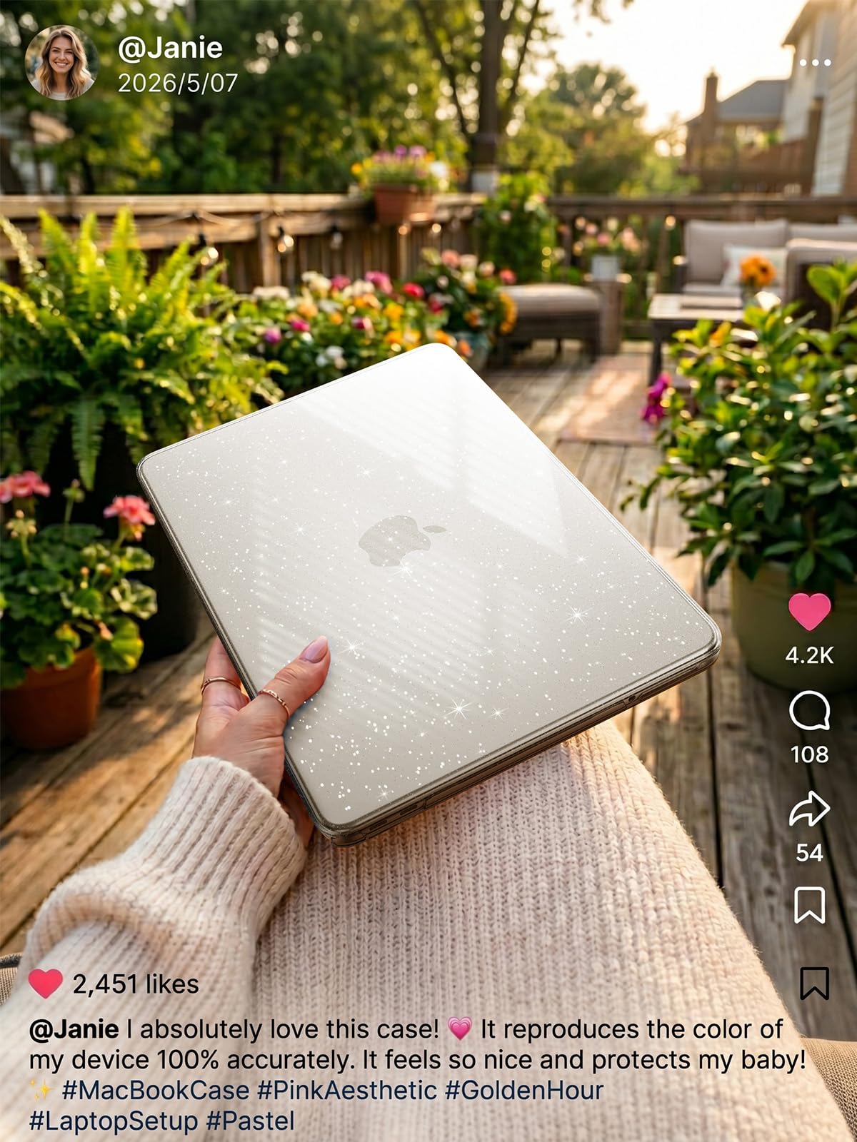 EooCoo for MacBook Neo Case 13 inch 2026 A3404 A18-Pro Crystal Clear