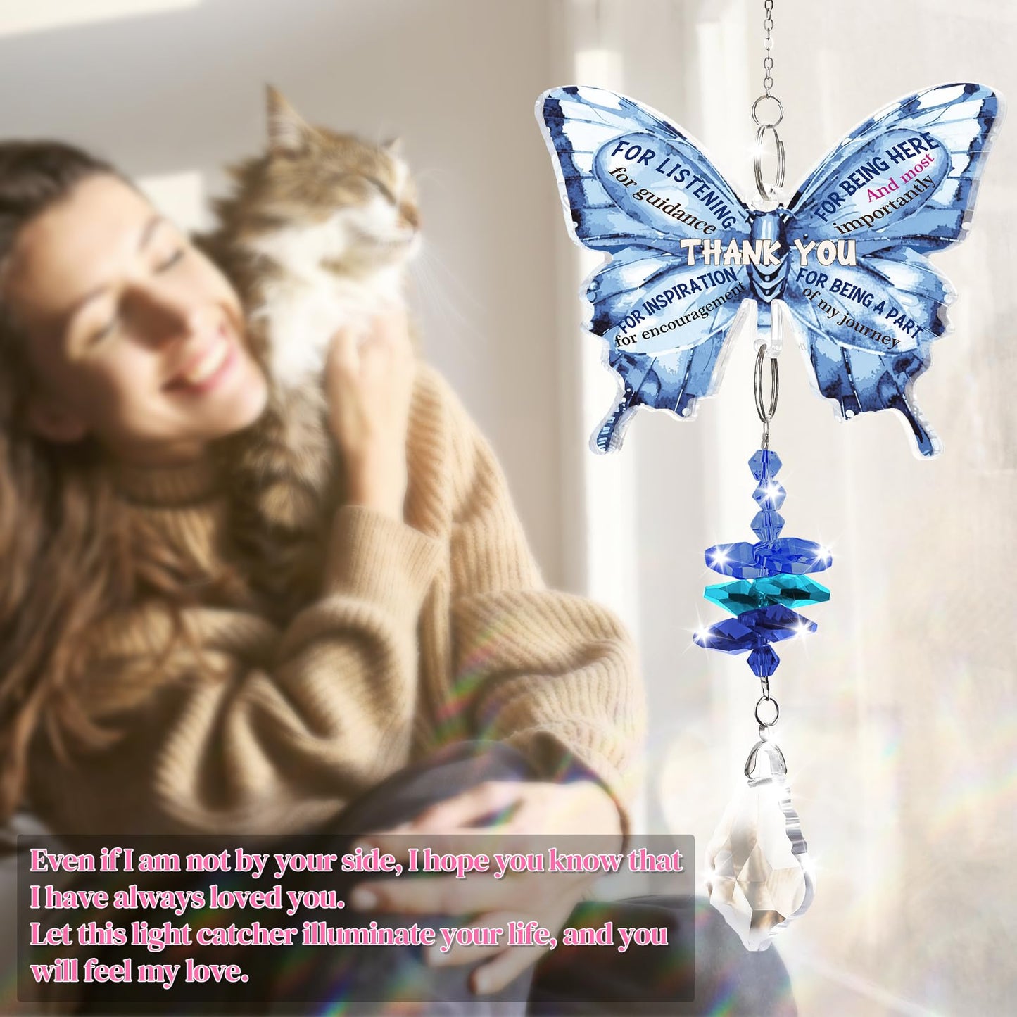 Teacher Gifts for Women, Acrylic Hanging Decoration Thank You Teacher Gifts, Appreciation Gift for Teacher Mentor, Perfect for Teachers Day, Christmas, Birthday,End of The Year