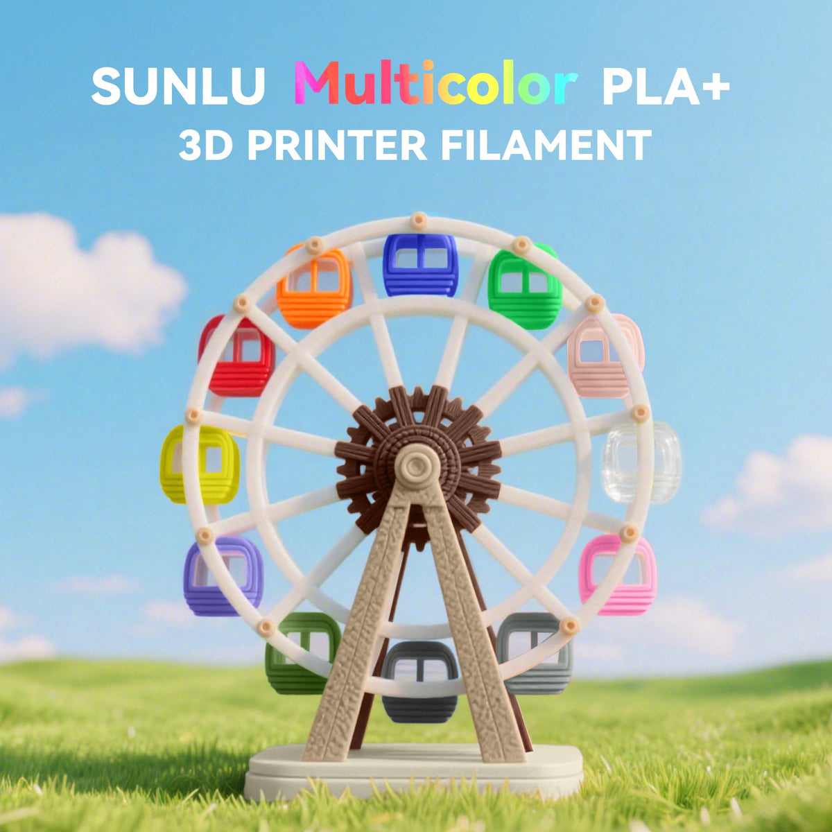 SUNLU Premium PLA+ Filament 1.75mm, Enhanced Durability and High Strength