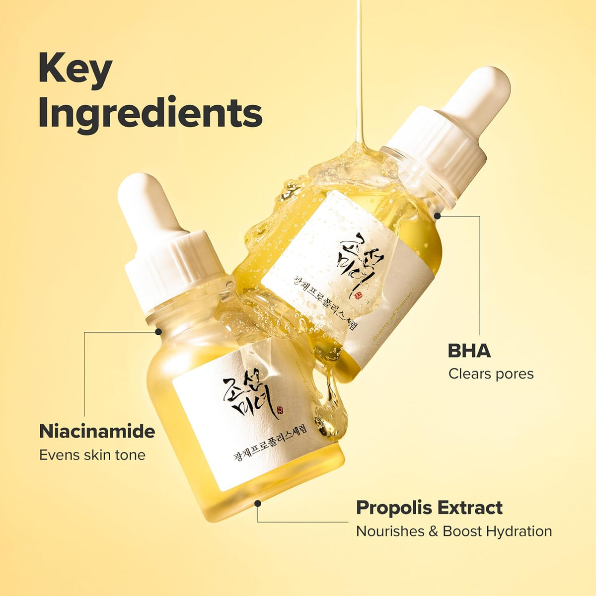 Beauty of Joseon Glow Serum Propolis + Niacinamide | Daily Korean Skincare for Smoothing, Redness, Large Pores, and Hydration, 30ml, 1.01 fl.oz
