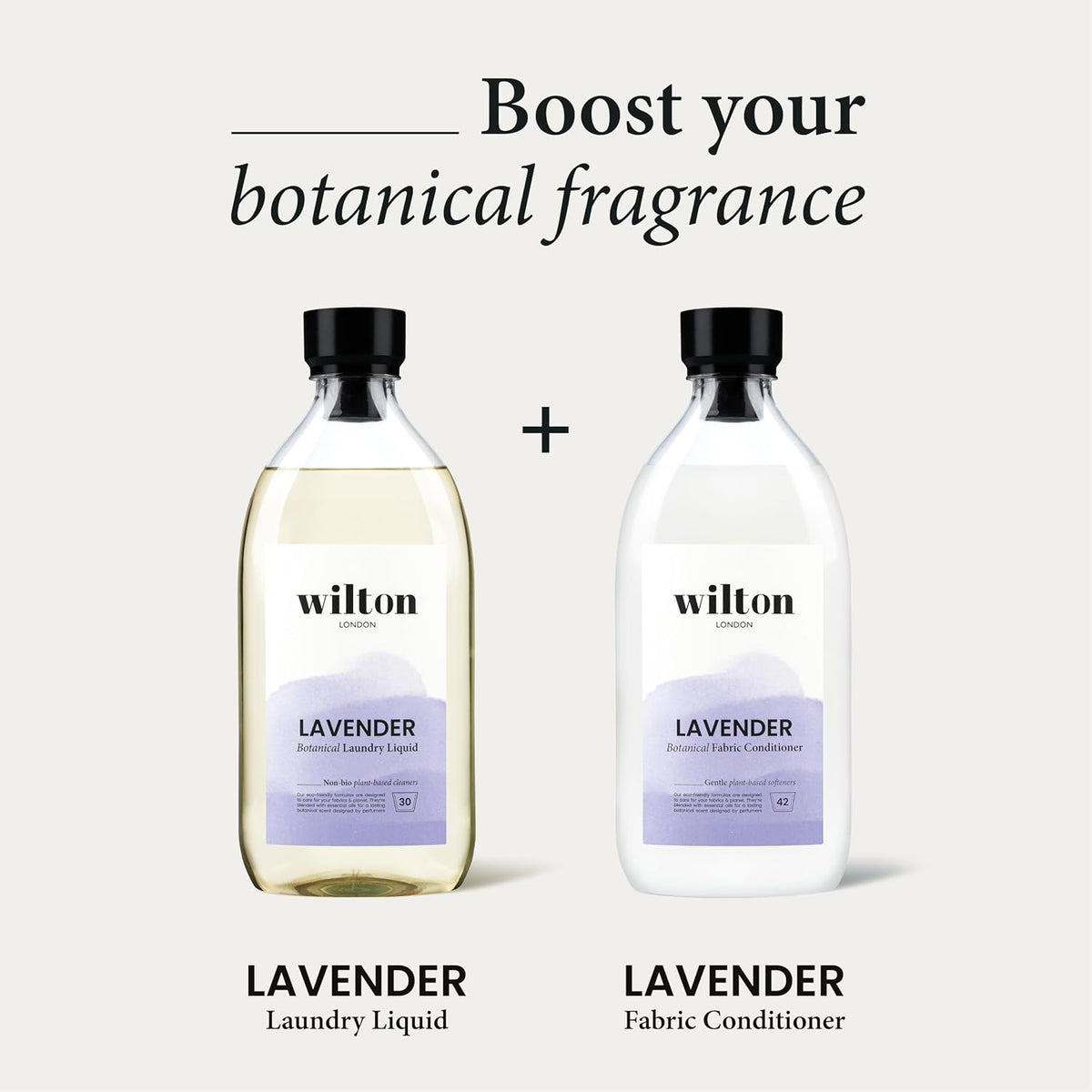 Wilton London Eco Friendly Lavender Laundry Liquid 30 Washes - Non-Bio - Plant-based & Biodegradable Laundry Detergent - Packed with Essential Oils - Made in UK - 1 Litre