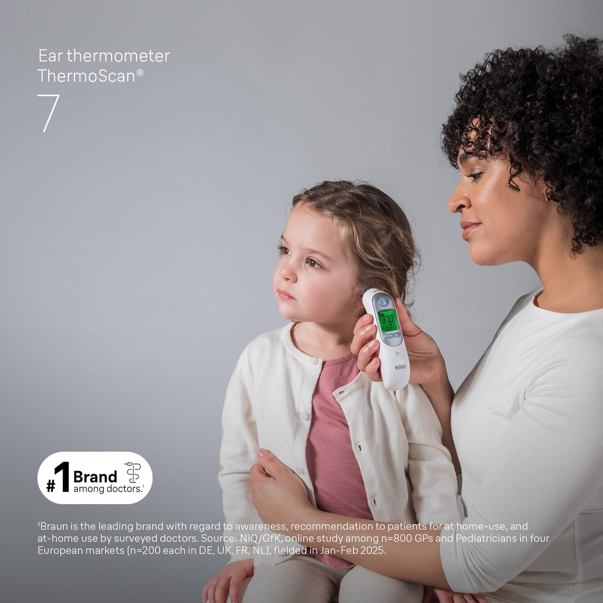 Braun ThermoScan 7 Ear thermometer | Age Precision Technology | Black