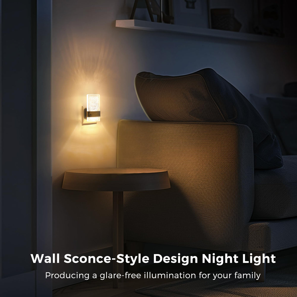 LOHAS-LED Night Light Plug in Wall with Motion Sensor, Dimmable Night Light