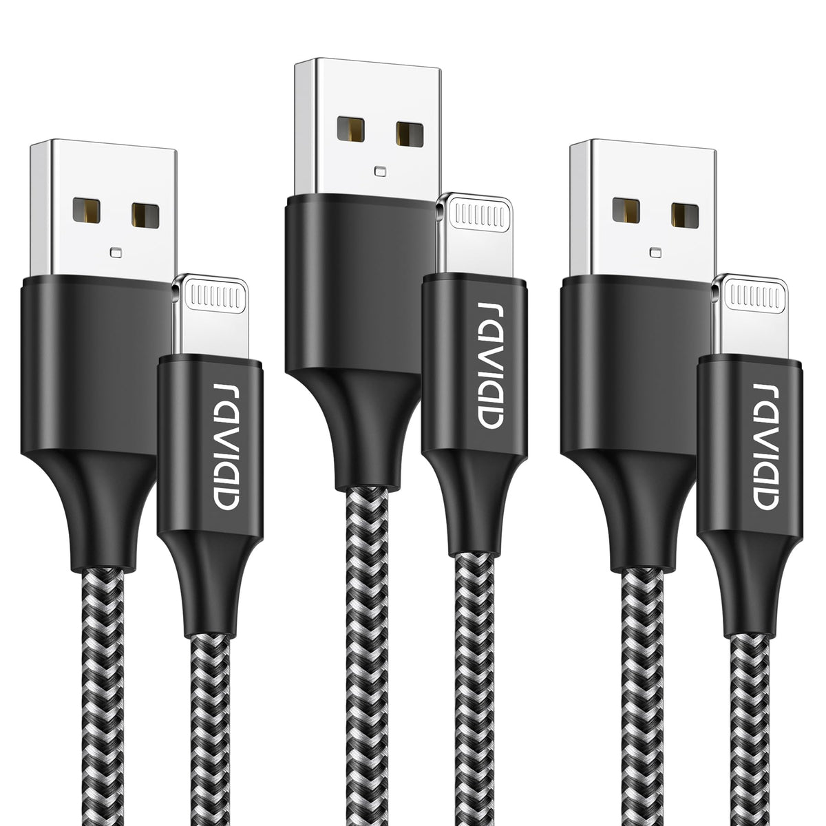 RAVIAD iPhone Cable Short [0.5FT/15CM, MFi Certified] iPhone Charger Cable