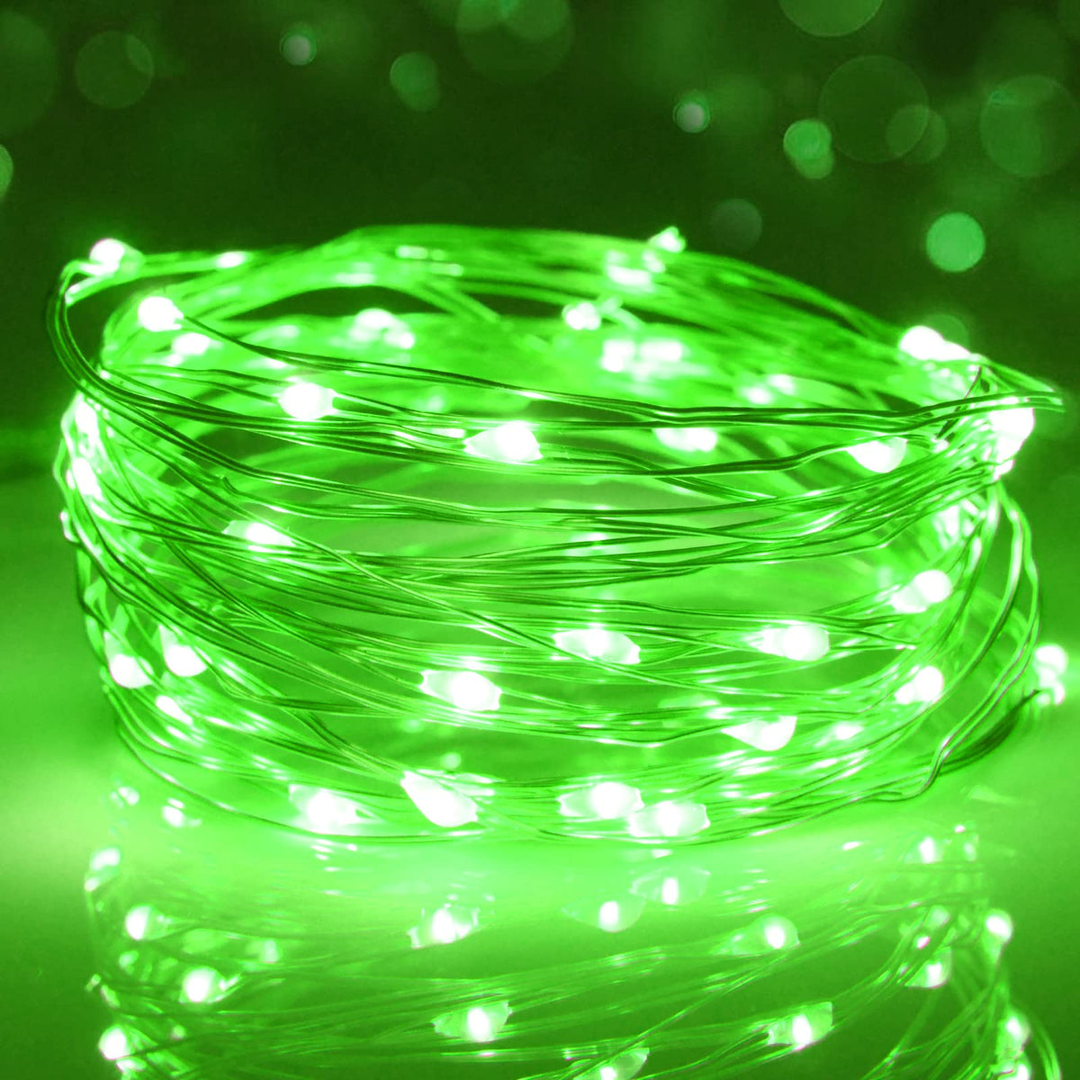 cshare Halloween Decoration Lights,Orange Fairy Lights, 3m 9.8ft 30 LED Halloween Decor String Lights Micro Silver Wire Battery Operated for Autumn Door Window Party Fall Decor.