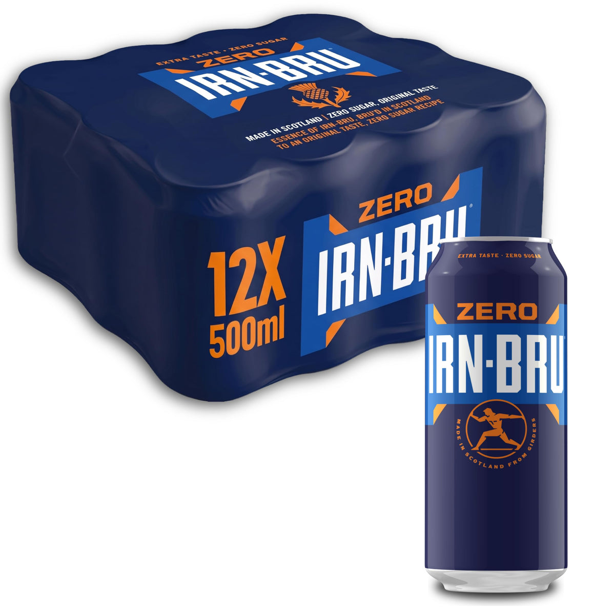 IRN-BRU Carbonated Soft Drink, 24 Pack, 330ml Cans