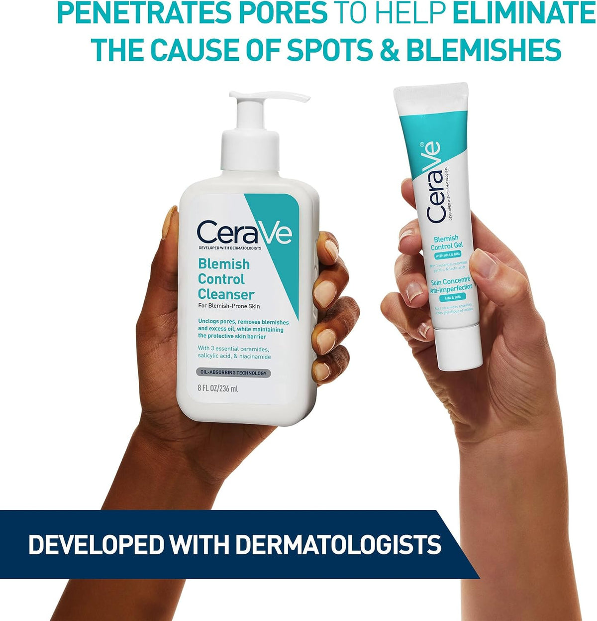 CeraVe Blemish Control Cleanser for Blemish-Prone Oily Skin, 236ml